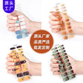 Zhengxiang custom gel nail art stickers - halloween, cross-border, us & european style, uv light semi-cured nail stickers, hot stamping wholesale