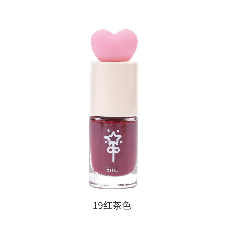 White nail polish water-based tearable whole sheet peel-off cute student new color no baking quick-drying quick-drying hot style fall and winter