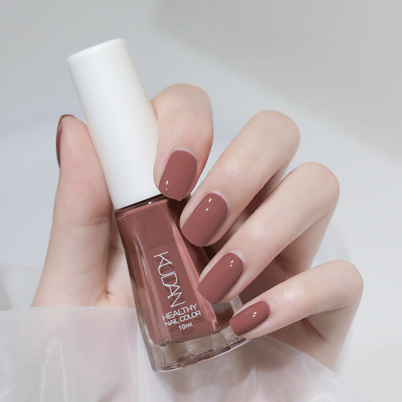 Kudan pure english cross-border special water-based nail polish no baking long-lasting quick-drying peelable 10ml polish