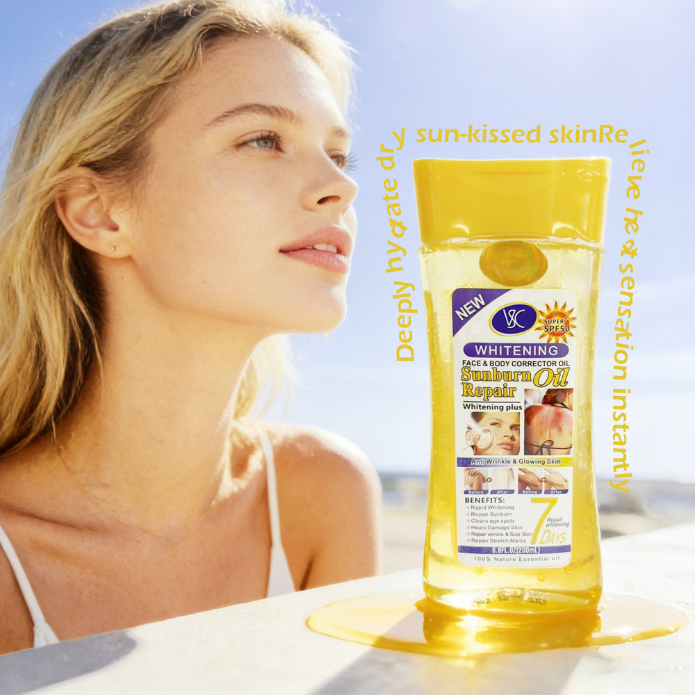 after-sun repair care oil, facial and body dual-purpose deep hydrating moisturizing essence oil 200ml
