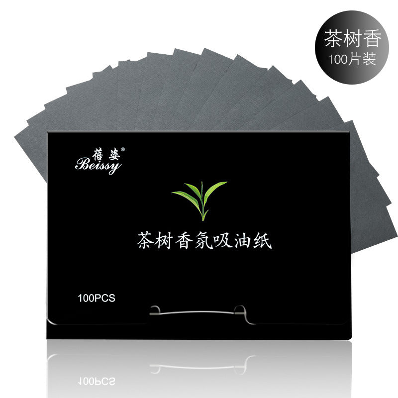 Beizi oil absorbing sheets, 100 count - summer facial cleansing oil control tissues, linen oil absorbing makeup tool - in stock
