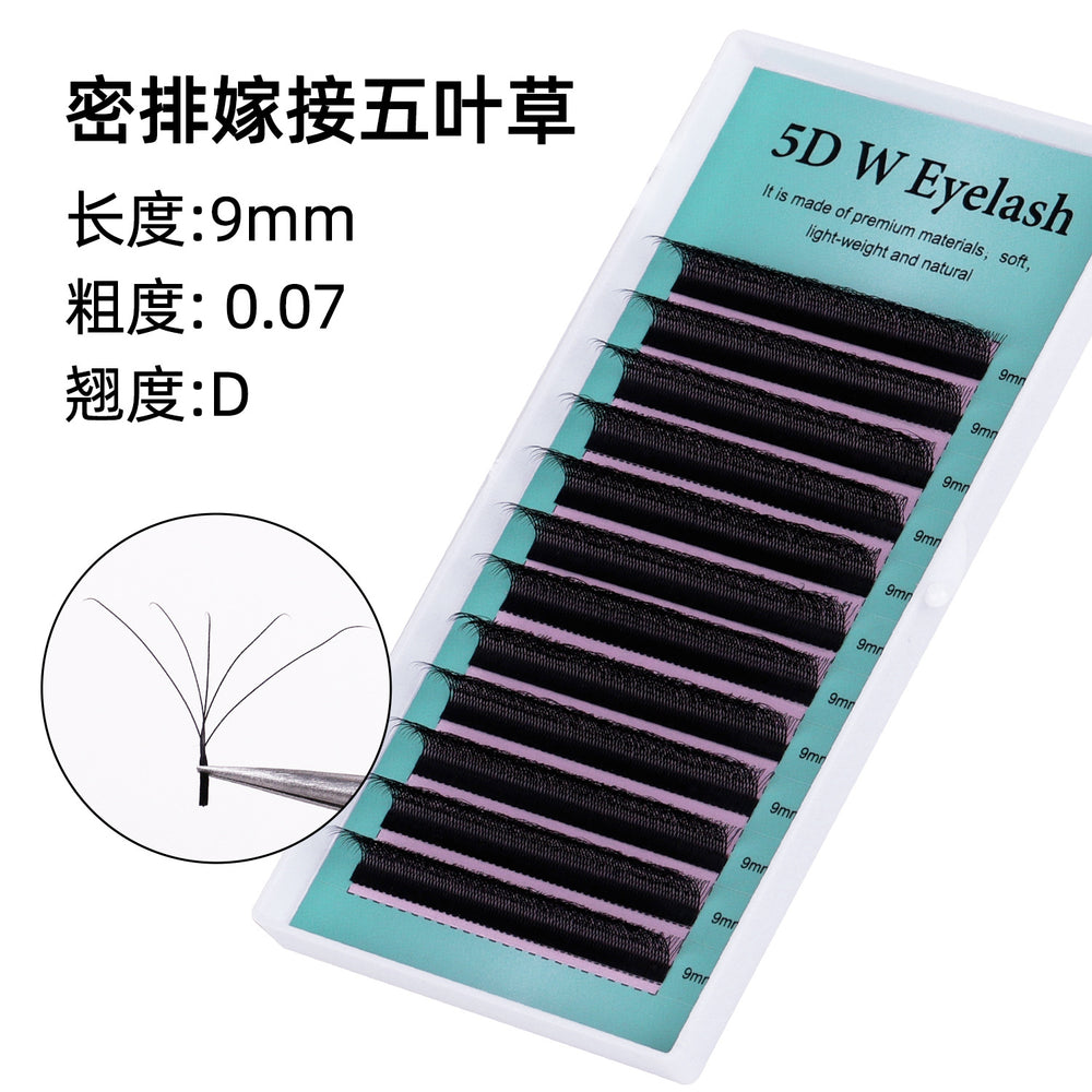 grafted eyelash extensions, w-shaped 5d wefted diy lashes, soft & lightweight, pre-made volume lashes, ultra-soft eyelash extensions