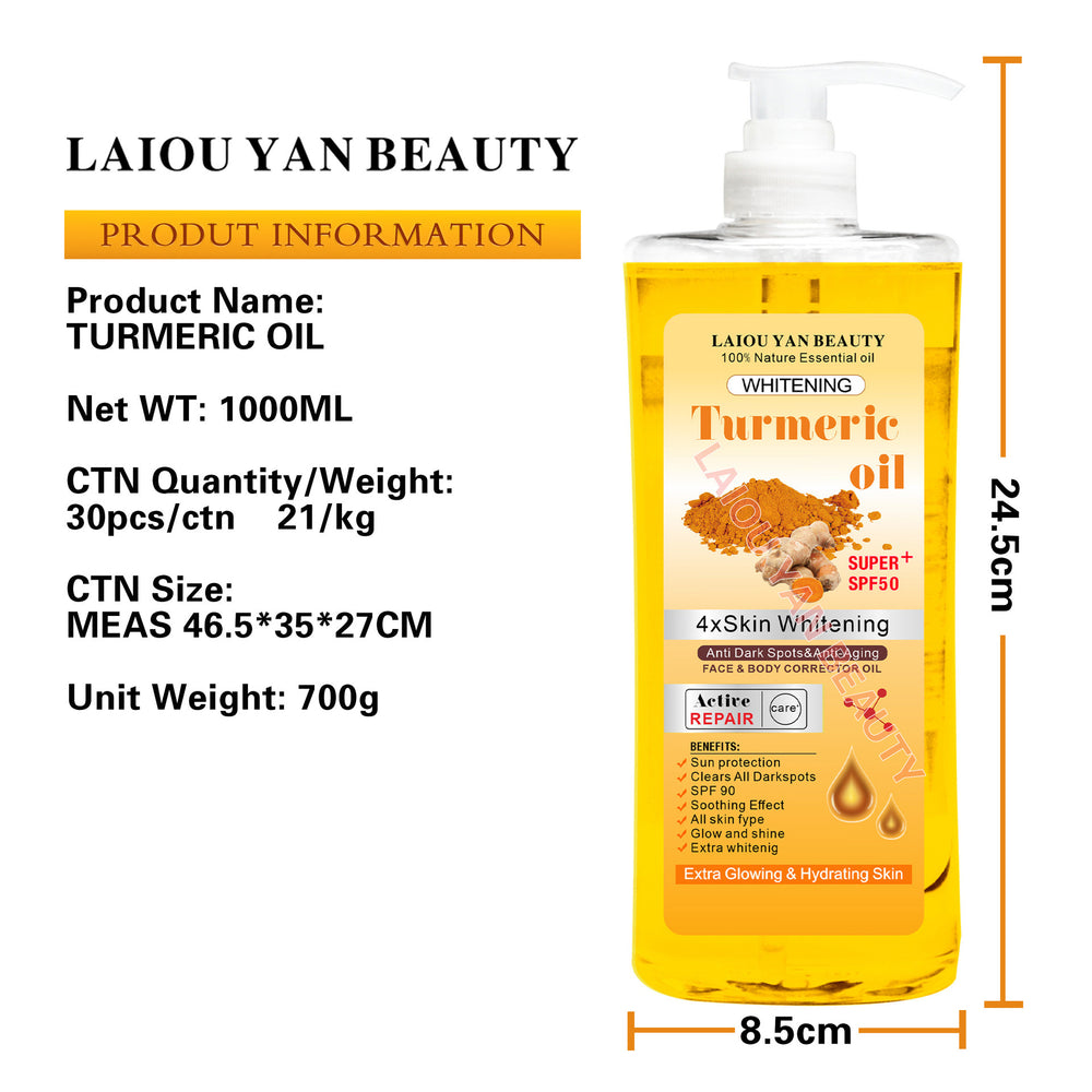 turmeric essential oil facial moisturizing oil full body massage oil warming meridian massage wholesale for export