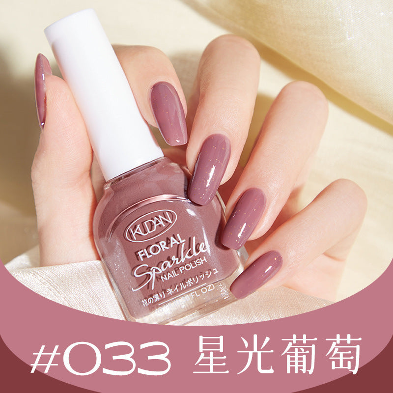 Nail polish, no baking, quick drying, long-lasting, tearable, fall and winter peelable, water-based, transparent nude color, nail salon nail polish wholesale