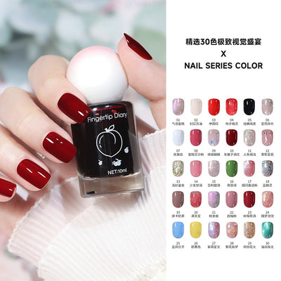Nail polish summer colorful new color water-based nail polish nude nail polish whitening no-bake peelable nail art