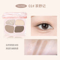 Makeup novo smart four-color eyeshadow silkworm palette pearlescent flash brightening highlight shadow eyeshadow silkworm all-in-one palette