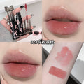 Gege bear crystal clear plumping lip glaze - waterproof, smudge-proof, mirror glass finish, moisturizing lipstick