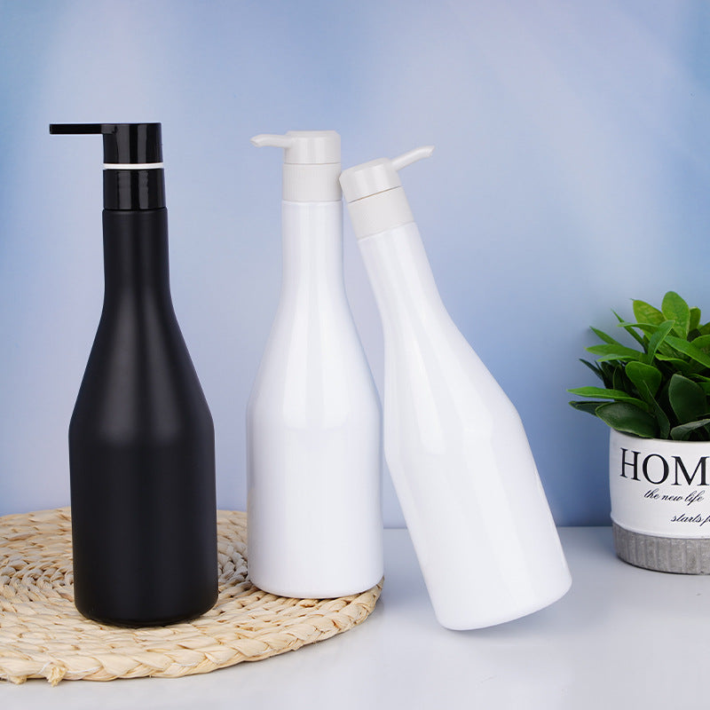 Press-type long-neck refillable plastic bottle shampoo empty bottle shower gel personalized bottle