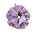 Extra large gentle purple large intestine hair tie for women elegant low ponytail hair tie classy fat intestine head flower hair tie