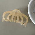 New pumpkin translucent round clip large hair volume hair clip casualeasiest for match clip hair shark clip