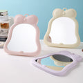 Bow foldable student plastic storage cosmetic mirror dormitory for home desktop vertical cute home table mirror