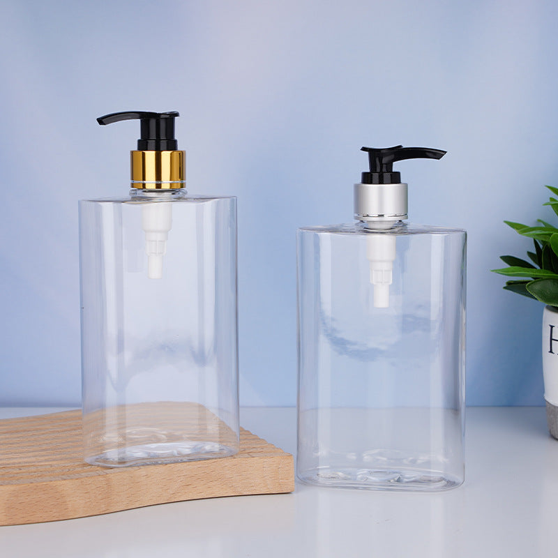 Travel bottle set - pump dispenser for shampoo, body wash, hand soap, and more - portable empty bottles for lotions and creams