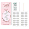 Zhengxiang gel nail art stickers pure color onion powder sequin waterproof 32 finger japanese and korean light hardening semi-baked nail stickers suit