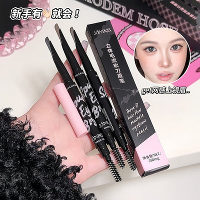 Jonbos 3d microblading brow pencil - ultra-fine, defined, natural, waterproof, sweat-proof, and long-lasting for a wild, defined brow look