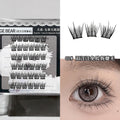 Gege bearkorean style girl group glue-free false eyelashes self-adhesive natureartificial mom-like lazy single cluster eyelashes
