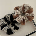 Fall and winternew arrivaldouble wool large intestine hair tiefrenchretroclassy headband ponytail rubber band hair accessories wholesale