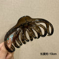 Glossy chrysanthemum clip dark gray [13cm]