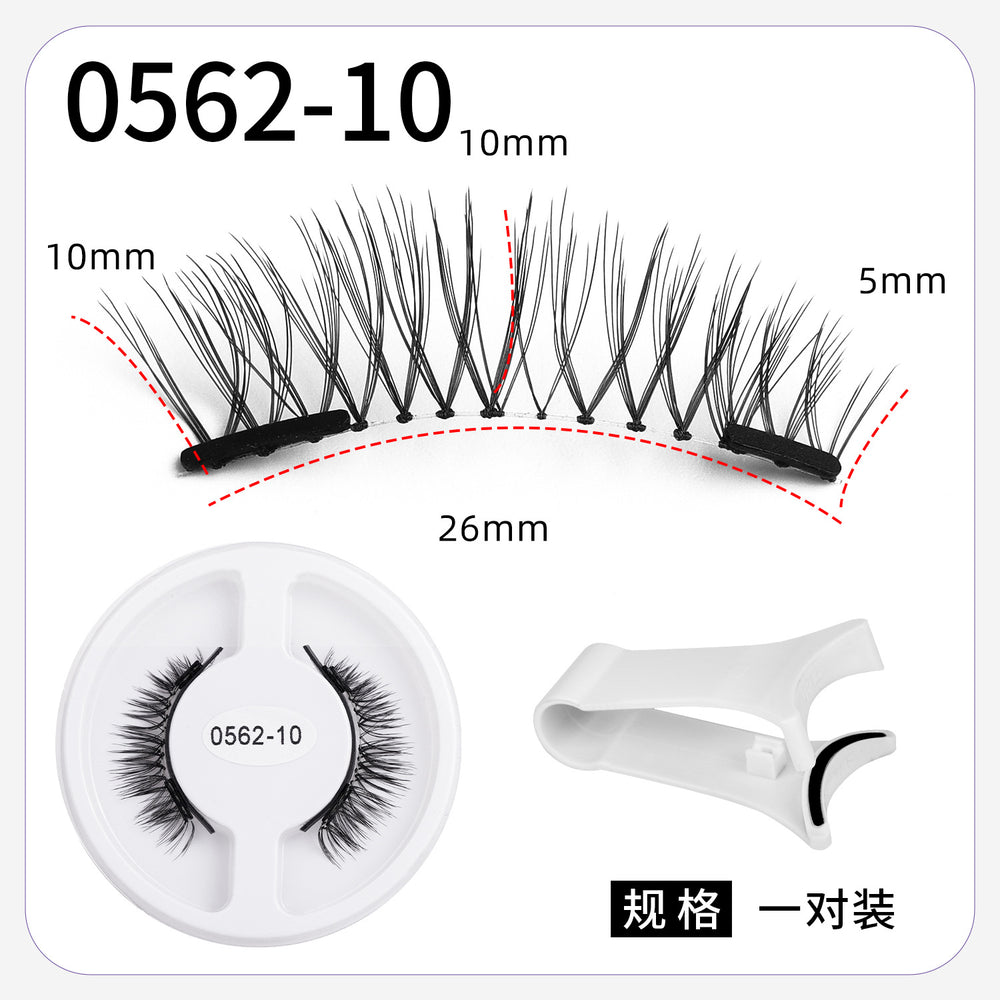 magnetic false eyelashes european and american magnetic eyelash set magneticeyelash qingdao factory smoky makeup