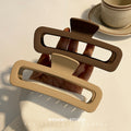 Extra large frosted gripper casual hair clip elegant shark clip on the back of the head hair clip fashion clip headwear