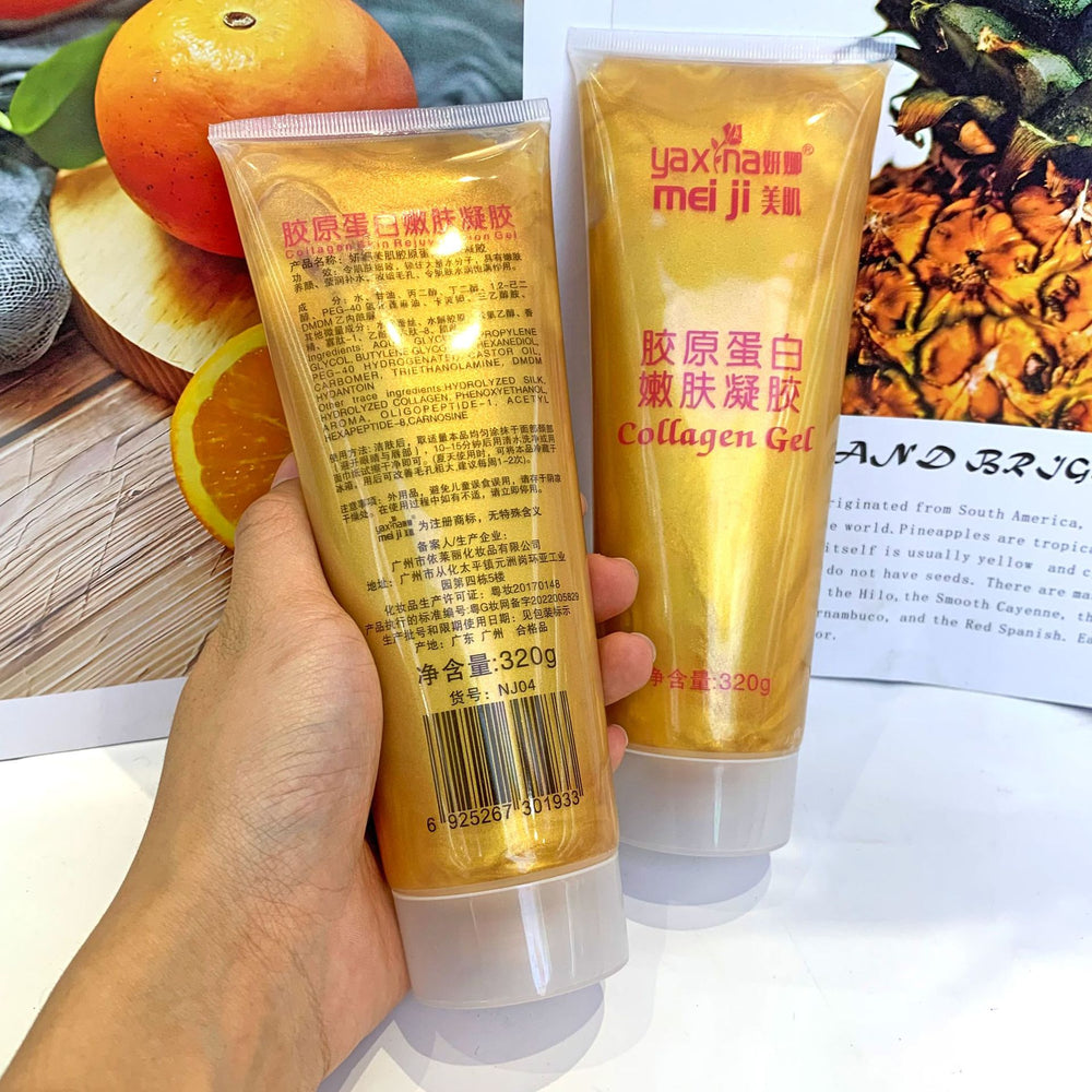 Wholesale collagen rejuvenating gel 320g for foreign trade, with facial beauty device application, hydrating gold collagen for face