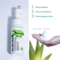 aloe vera mousse facial cleanser 450ml foaming cleanser gentle deep cleansing hydrating moisturizing cleansing batch