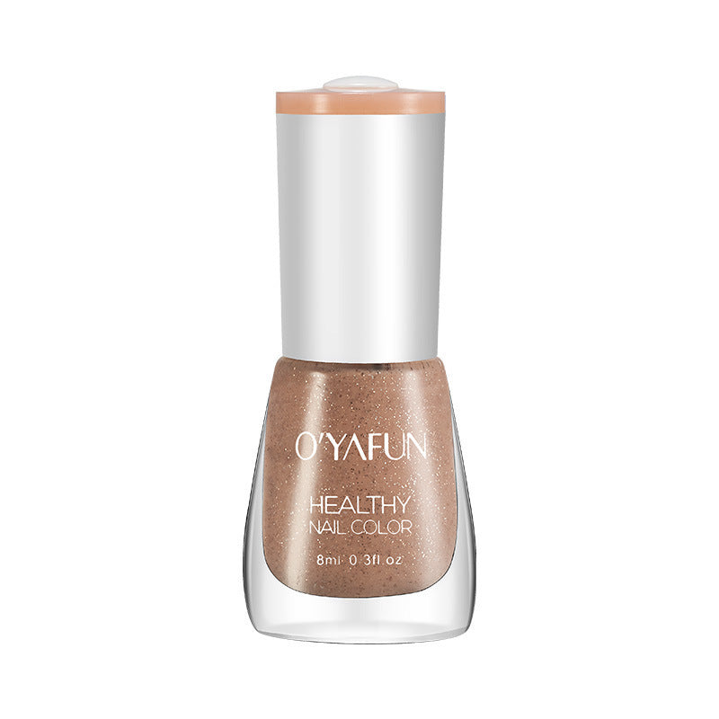 New ouyafei water-based nail polish, no baking required, quick-drying, peelable, 8ml, student-friendly clear top coat, wholesale
