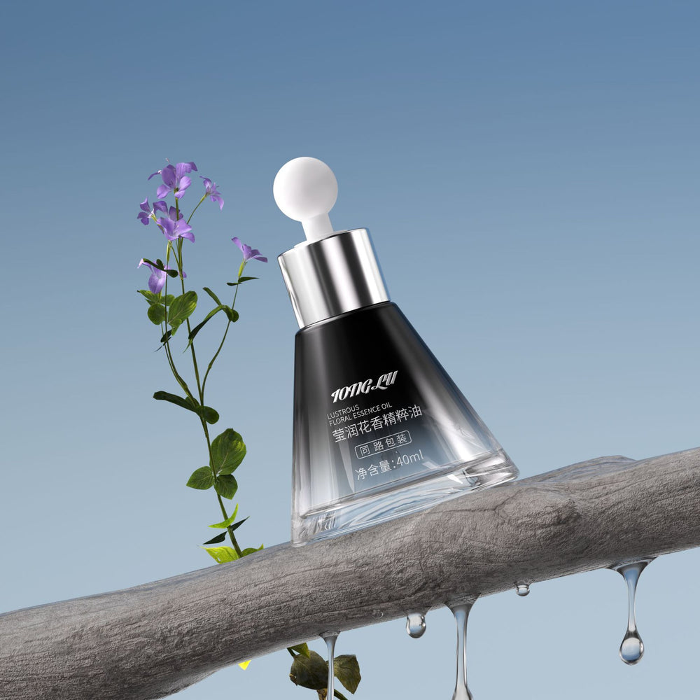 New premium 40ml essential oil bottle - conical glass bottle with triangle dropper for decanting - direct from the manufacturer