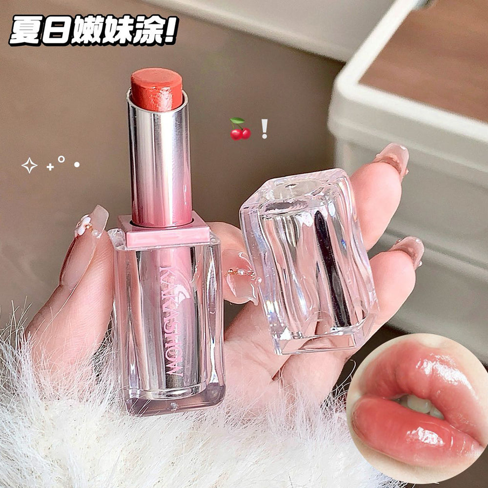 Kakashow qinrun light mirror lipstick for women, moisturizing, water-glossy, pouty lips, not easy to lose pigment, whitening lipstick