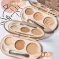 Novo three-color concealer covers spots, acne marks, dark circles, tattoos, long-lasting waterproof, non-removing makeup concealer palette