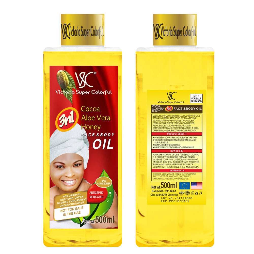 cocoa aloe honey essential oil 100ml, massage oil 500ml - facial, body, and full body massage - wholesale