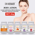 vitamin c brightening body lotion - moisturizing, exfoliating, face & body - rose & lavender scent - 4kg