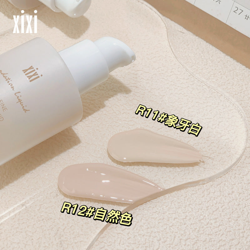 Makeup xixi elegant long-lasting liquid foundation moisturizing concealer invisible pores long-lasting waterproof anti-sweat non-removing makeup foundation