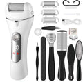 New type-c three-speed electric foot file with digital display, rechargeable pedicure tool, washable callus and dead skin remover set
