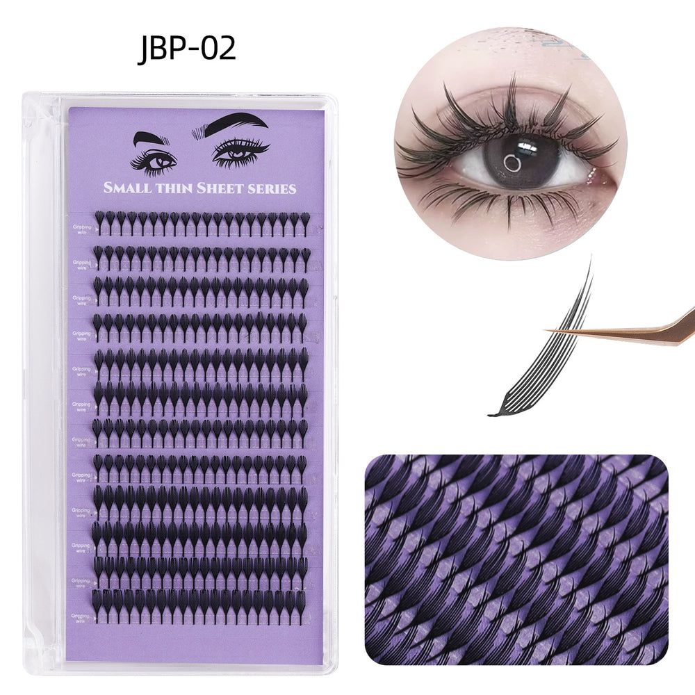 Eyelash grafting comic eyelashes d-curved ultra-fine and thin artificial electric eye all-in-one beauty implantation eyelashes