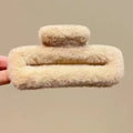 Fall and winterpure color fur gripper stuffed hairpin back of head hair gripper eleganceelegant shark clip cute hairpin headwear