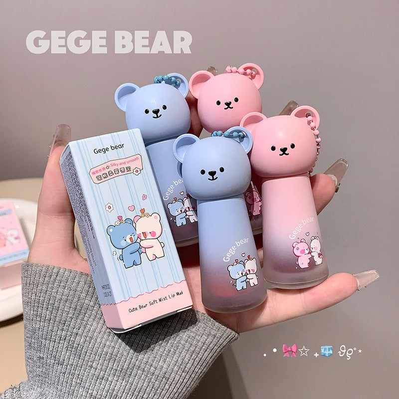 Gege bear makeup - soft matte lip clay: velvety, matte, highly pigmented, non-drying, waterproof, and whitening lip glaze