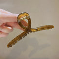 #jelly cross clip-coffee color [15cm]