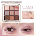 Xixi smoke powder slightly sweet nine-color eye shadow palette pearlescent flash low saturation milk tea nude brown palette novice beginner makeup