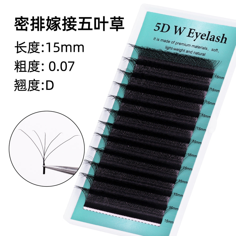 grafted eyelash extensions, w-shaped 5d wefted diy lashes, soft & lightweight, pre-made volume lashes, ultra-soft eyelash extensions