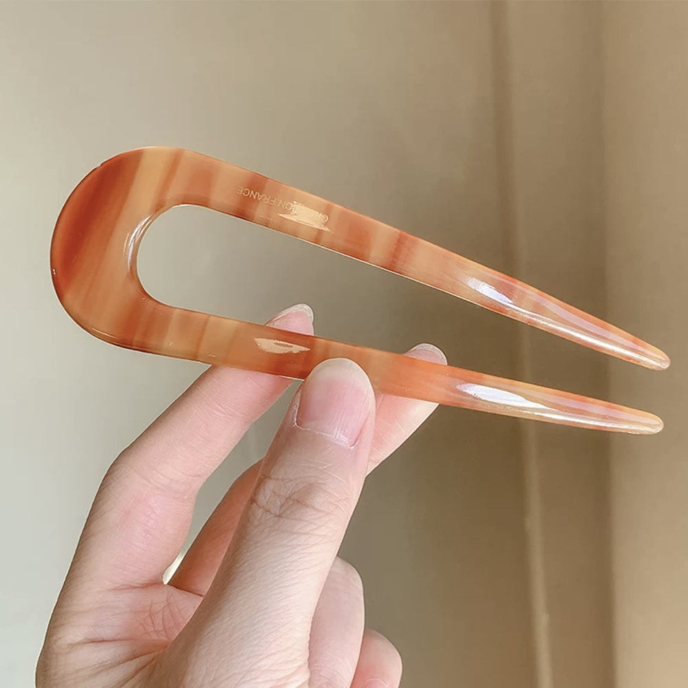 U-shaped hairpin for women, high-end chinese ancient style, new chinoiserie, hairpin, headdress, casual modern daily fixed hairpin