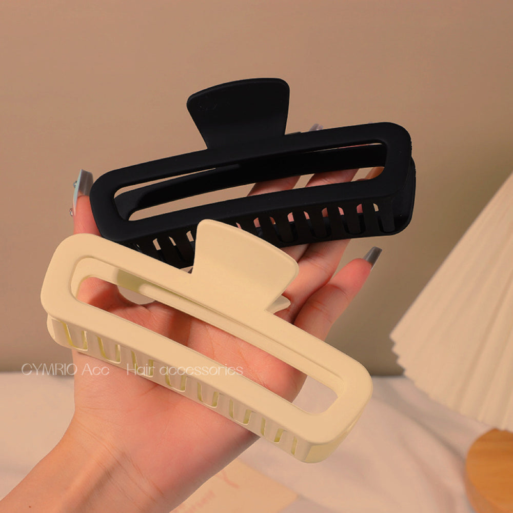 Extra large hair clip, large hair clip, back of head, hair clip, thick hair, square frosted shark clip, headwear