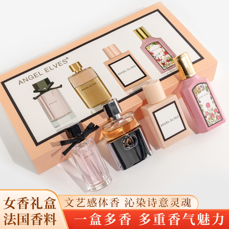 New four-piece perfume set, fragrance blooming set for men and women, cross-border foreign trade gift box wholesale perfumes