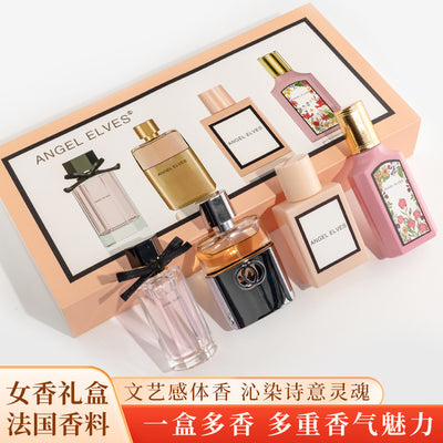 New four-piece perfume set, fragrance blooming set for men and women, cross-border foreign trade gift box wholesale perfumes