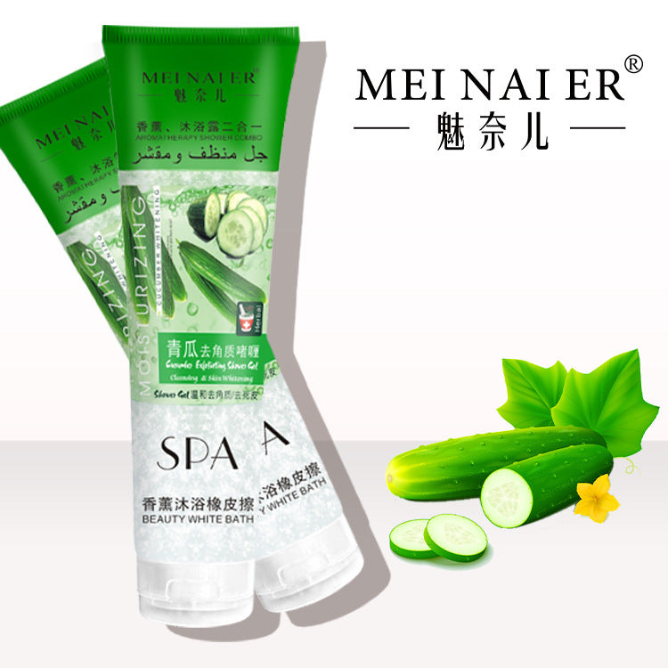 exfoliating facial & body scrub - deep cleansing, pore refining, and hydrating exfoliating mitt