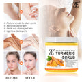 Turmeric body scrub - exfoliating bath salt for deep cleansing and skin rejuvenation