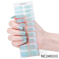 Zhengxiang custom gel nail stickers - icy sheer, cross-border, european & american style, uv curing, semi-cured nail stickers for amazon