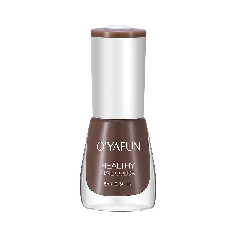 New ouyafei water-based nail polish, no baking required, quick-drying, peelable, 8ml, student-friendly clear top coat, wholesale