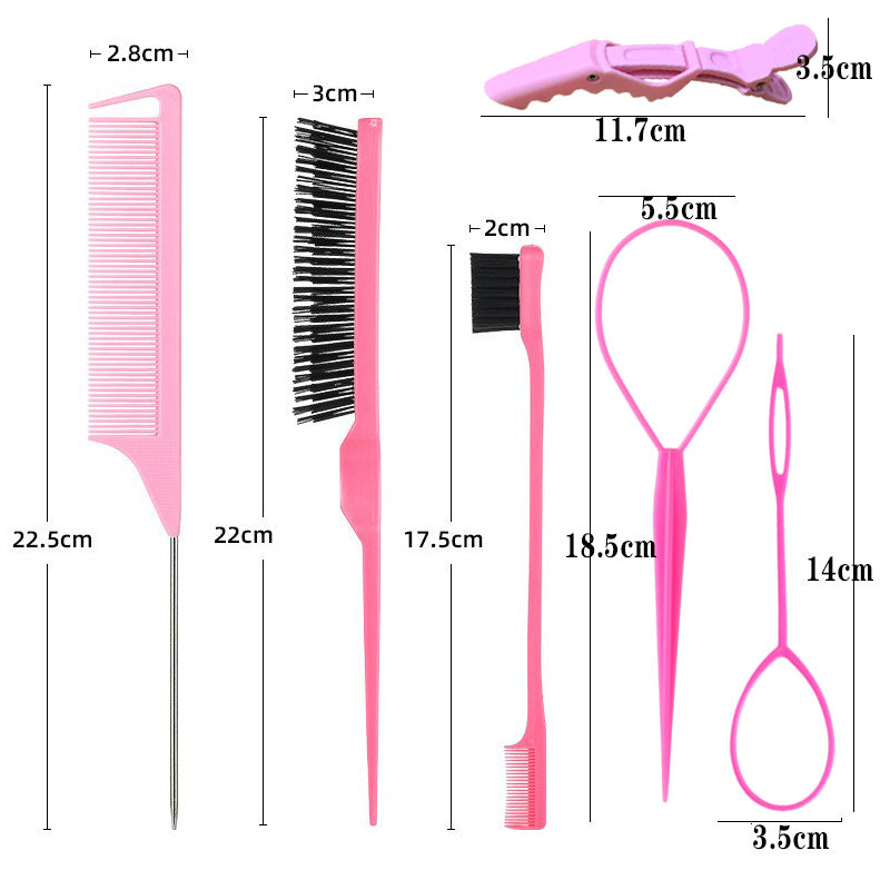 Friendly manufacturer highlights comb tip tail comb hairdressing comb hair salon hair dyeing comb steel needle hair tail comb