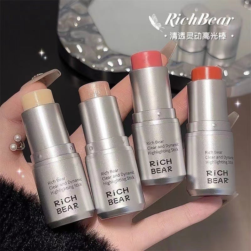 Kashiel highlight stick water glow skin repair stick water glow stick women nature brightening fine shimmer shadow pseudo makeup blush cream