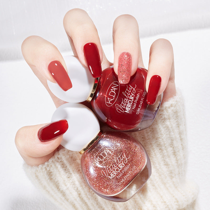 Cool dan nail polish - whitening nude color, top coat, black & white, transparent nail polish, water-based, peel-off, no-bake, quick-drying